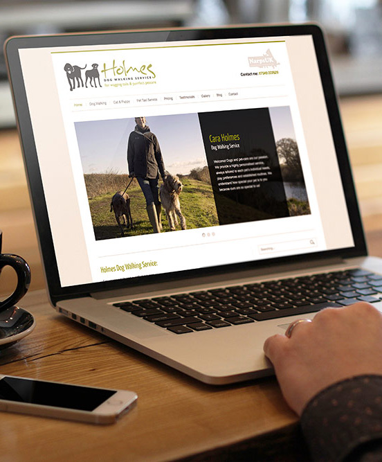 Logo Design + Website | Holmes Dog Walking