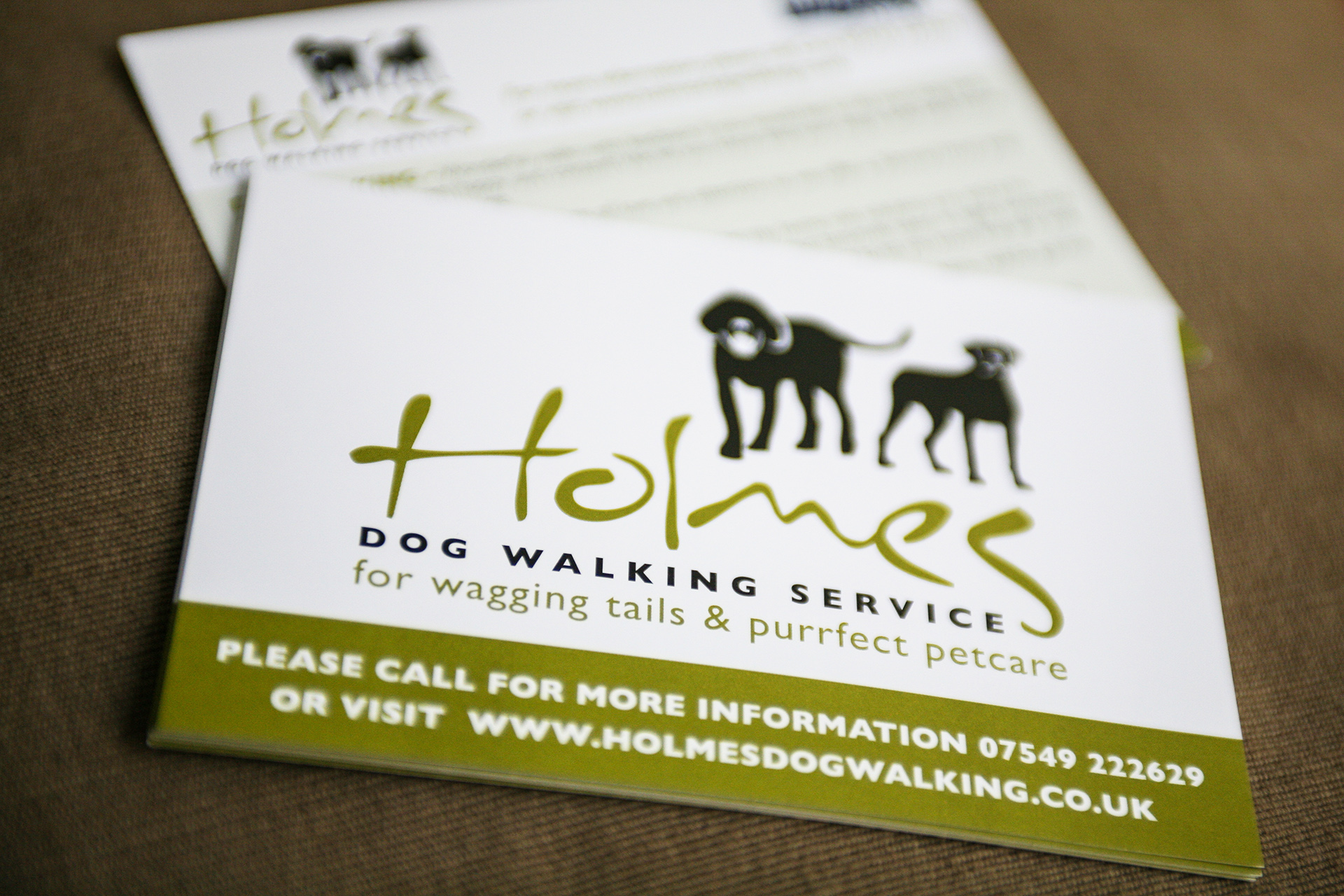 Logo Design + Print Design | Holmes Dog Walking
