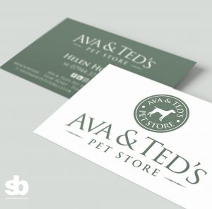 logo design for Ava and Teds Pet Store
